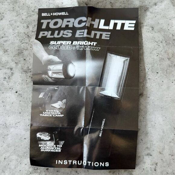 New Bell & Howell TorchLite Plus Elite Purple/Black Multifunctional Flashlight - Picture 4 of 6